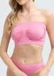 Женский бесшовный топ из микрофибры Giulia BANDO L/XL Pink-rosa, топ бандо, без бретелей - изображение 5