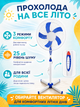 Вентилятор напольный бело-синий 40 см 100 W с 5 лопастями, 3 скоростями, автоповоротом и регулировкой высоты (49675912) - изображение 8