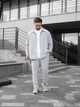 Чоловічий Комплект Сорочка Штани Сірий Однотонний Базовий Набір L (369699) - зображення 6
