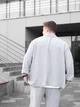 Чоловічий Комплект Сорочка Штани Сірий Однотонний Базовий Набір L (369699) - зображення 7