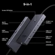 Мультипортовий USB-C адаптер UGREEN Revodok 9-в-1 Gray (HDMI 4K/60Hz, RJ45, PD 100W, SD/TF) - зображення 2
