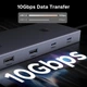Мультипортовий USB-C адаптер UGREEN Revodok 9-в-1 Gray (HDMI 4K/60Hz, RJ45, PD 100W, SD/TF) - зображення 5