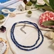 Короткое ожерелье чокер натуральный камень граненый содалит - изображение 2