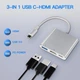 USB-C адаптер 3 в 1 HDMI 4K 60Hz, USB 3.0 и зарядка 100W VVG - изображение 3