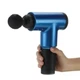 Вибрационный массажер для тела Fascial Gun синий с аккумулятором 4 насадки 6 режимов 24х24,5х51 см - изображение 5