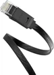 Мережевий кабель Ugreen Cat 6 U/UTP Lan Flat Cable 1 м Black (UGR-50173) - зображення 3