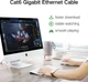 Сетевой кабель Ugreen NW102 Cat 6 U/UTP Lan Flat Cable 5 м Black (UGR-50176) - изображение 4
