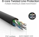 Сетевой кабель Ugreen NW102 Cat 6 U/UTP Lan Flat Cable 5 м Black (UGR-50176) - изображение 6