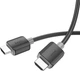 Кабель Hoco US08 HDTV 2.0 male-to-male 4K HD data cable 1 м Black (6931474799388) - зображення 3