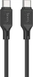 Кабель Hoco X90 Cool 60W silicone charging data cable for Type-C to Type-C Black (6931474788467) - зображення 1