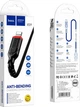 Кабель Hoco X59 USB to iP 2.4A, 1 м, nylon, TPE connectors Black (6931474744869) - зображення 5