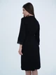 Комплект халат і сорочка для вагітних та годуючих матусь Soft&Lace, розмір S (44), чорний (віскоза) - изображение 5