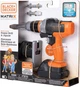 Дитячий набір JAKKS Pacific Black+Decker Matrix Jr з електродрилем та лобзиком – прямий та зворотний рухи свердління - изображение 2