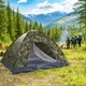 Палатка туристическая трехместная Yibo Huwai Tent 200 х 150 х 110 см для отдыха кемпинга (2015) Хаки - изображение 16