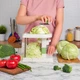 Капусторезка механическая CABBAGE CUTTER шинковка для капусты с 3 запасными лезвиями в комплекте - изображение 13