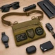 Тактична сумка через плече Cordura з патч-панеллю койот 30×18 см - зображення 7