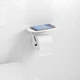 Держатель для туалетной бумаги Hansgrohe WALLSTORIS с полочкой для телефона белый - изображение 3