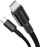 Кабель Baseus High Density Braided Fast Charging Data Cable Type-C to iP PD 20W 1 м Black (CATLGD-01) - зображення 2
