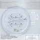 Накладной светодиодный светильник ESLLSE NEBO 20 Вт R 260×55мм Белый - изображение 5