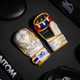 Рукавички для ММА Phantom Muay Thai розмір L/XL, біло-золотисті - изображение 9