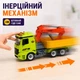 Машинка-конструктор кран-маніпулятор 31.5 см зі світлом і звуком — інерційна вантажівка YW9072A - зображення 7