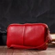 Стильный женский клатч Vintage красный на два отделения из натуральной кожи 60751 - изображение 9