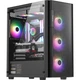Segotep Wide Axe 5 Black, корпус для настільного комп'ютера (роз'єм MATX / скляна бічна панель / водяне охолодження 240 мм / панель охолодження із залізної сітки / корпус для ігрового ПК для домашнього офісу) - изображение 2