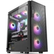 Segotep Wide Axe 5 Black, корпус для настільного комп'ютера (роз'єм MATX / скляна бічна панель / водяне охолодження 240 мм / панель охолодження із залізної сітки / корпус для ігрового ПК для домашнього офісу) - изображение 3