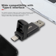 Флеш-накопитель Lenovo 32 ГБ Type-C USB 3.2 с двойным интерфейсом, металлическим колпачком, пыле- и ударопрочный, для серии SX6Pro, цвет «оружейный серый». - изображение 6