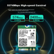 Сетевая карта EDUP AX210 для ноутбуков, модуль Wi-Fi 6 Gigabit Triple-Band 5374M, встроенная беспроводная сетевая карта для ноутбуков, интерфейс M2, беспроводной приемник сигнала Wi-Fi + Bluetooth 5.3 - изображение 10