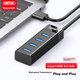 Розширювальний док-станція UNITEK USB3.0 Hub, високошвидкісний розгалужувач-хаб для ноутбуків та настільних комп'ютерів, USB-конвертер розширення з портами клавіатури, миші та USB-накопичувачів Y-3098ABK - изображение 2