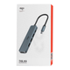 Док-станція розширення Aigo Type-C, USB-хаб, HDMI-адаптер, розгалужувач-хаб, адаптер для ноутбука, швидка зарядка PD100W, USB-док-станція розширення T05-H1 (металева) - изображение 4