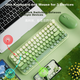 Клавиатура беспроводная BOW K608DL Bluetooth/2.4 GHz English Matcha Green - изображение 8