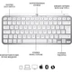 Клавиатура Logitech MX Keys Mini For Mac Wireless Illuminated Pale (920-010526) Grey [68419] - изображение 2