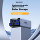 Корпус расширения для SSD-накопителей UNITEK с двумя отсеками, полностью алюминиевый, совместимый с 2,5/3,5-дюймовыми SSD, интерфейс USB 3.0 High-Speed to SATA, внешний шкаф для хранения жестких дисков для компьютеров. - изображение 4
