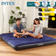 INTEX Тримісний великий надувний матрац, надувне ліжко для дому, автомобіля, використання на вулиці, намет-коврик, розкладне ліжко з вбудованим насосом сухого акумулятора, 64755N - зображення 3