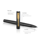 Ручка PARKER Signature, подарочный набор для офиса, классическая ручка с изображением лошади, подарочная коробка; шариковая ручка Weiyaxl Classic Black Gold Clip + подарочная коробка Flowing Light. - изображение 5