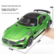 Модель автомобиля Heimanba Mercedes-Benz AMG Green Monster GTR в масштабе 1:18, спортивная модель из сплава со звуком и светом, детская игрушка, зеленый - изображение 5
