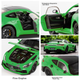 Модель автомобиля Heimanba Mercedes-Benz AMG Green Monster GTR в масштабе 1:18, спортивная модель из сплава со звуком и светом, детская игрушка, зеленый - изображение 6