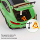 Модель автомобиля Heimanba Mercedes-Benz AMG Green Monster GTR в масштабе 1:18, спортивная модель из сплава со звуком и светом, детская игрушка, зеленый - изображение 11