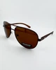 Солнцезащитные Очки Капли Авиаторы POLARIZED P328 C.2 с Поляризацией, Коричневые - изображение 5