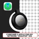 Пошуковий GPS-трекер для цінних речей HOCO Graceful Intelligent positioning anti-lost device E100 маячок сумісний з iOS - зображення 4