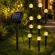 Садова LED-гірлянда Solar Garden Light із сонячною батареєю 20 куль із бульбашковим ефектом декоративні садові ліхтарі 10504 - зображення 4