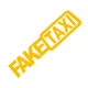 Наклейка Fake Taxi светоотражающая 20,0*5,0 см - изображение 1