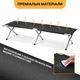 Армейская складная раскладушка LEOBRO до 150 кг Черная (LB-MC-B1-BLK) - изображение 5