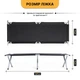 Армейская складная раскладушка LEOBRO до 150 кг Черная (LB-MC-B1-BLK) - изображение 8