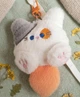 Мягкая игрушка-брелок «Кот-мороженое» (2в1), бело-серая с оранжевым хвостиком, 10 см - изображение 2