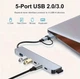Type-c USB 3.0 хаб CUHub 7в1 юсб HUB переходник 7 в 1 - изображение 3