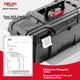 Коробка для зберігання інструментів DELIXI Black Diamond Thickened Toolbox, велика промислова фурнітура, портативний багатофункціональний інструмент для ремонту в автомобілі - изображение 6