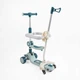 Самокат-беговел триколісний Skyper GH-41533 (колеса: передні Ø4,92"/заднє Ø3,94"/PU, рама алюм./складна, сидіння, бампер, батьк. ручка, до 25/50 кг) - изображение 3